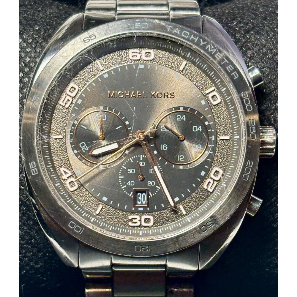 Michael Kors Dane Men's Chronograph Watch MK8622 — NEW BATTERY!